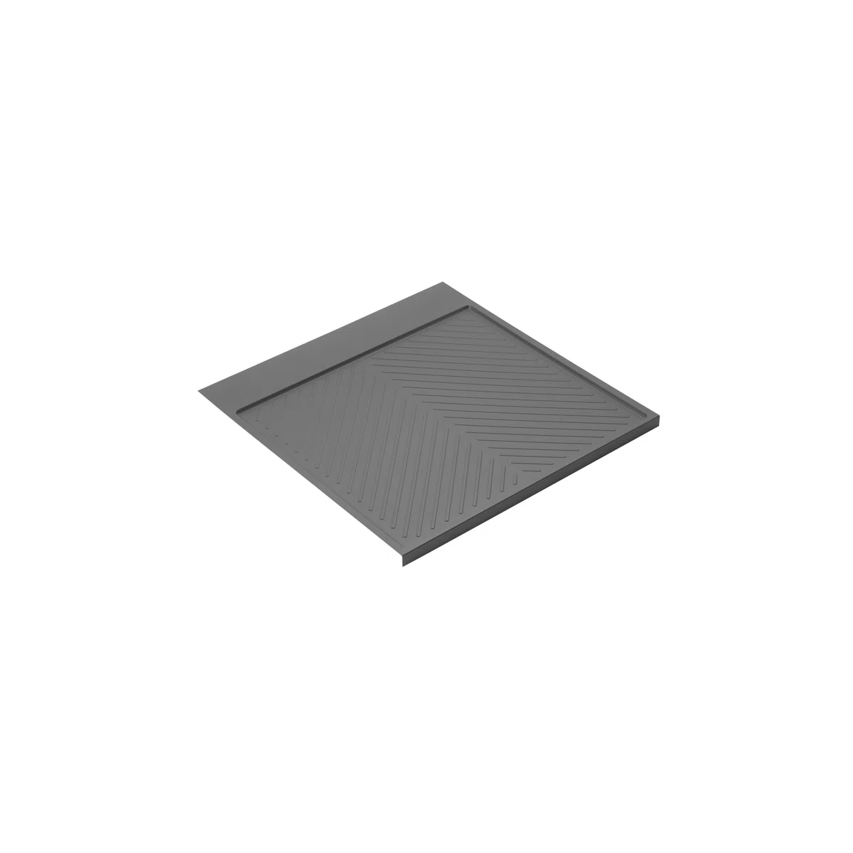 Emuca - Protector fondo mueble cocina, fondo fregadero M60, 567 x 580mm, espesor 16mm, Plástico, Gris antracita