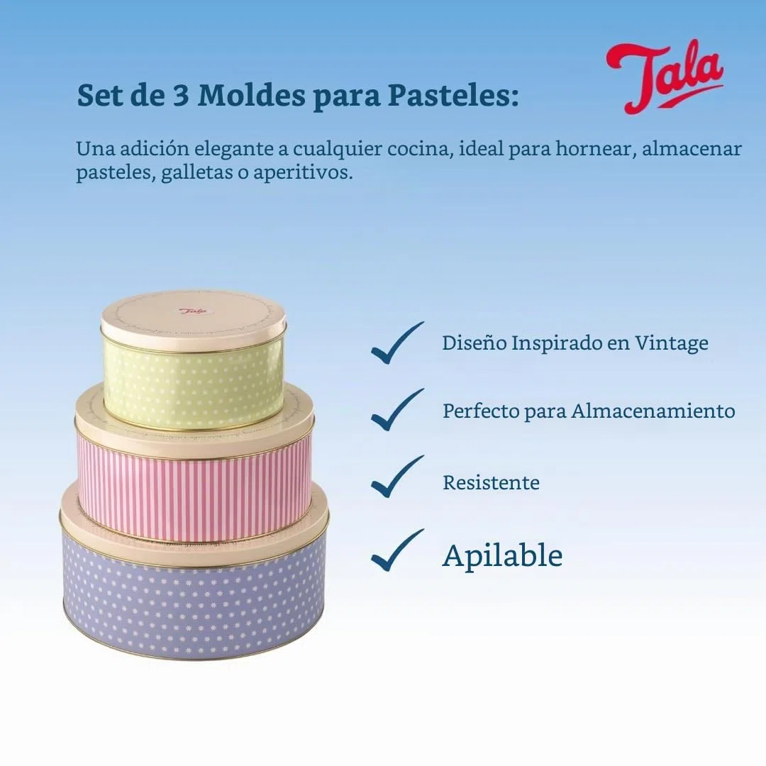 Tala Retro 1950/003 - Set De 3 Cajas Tala