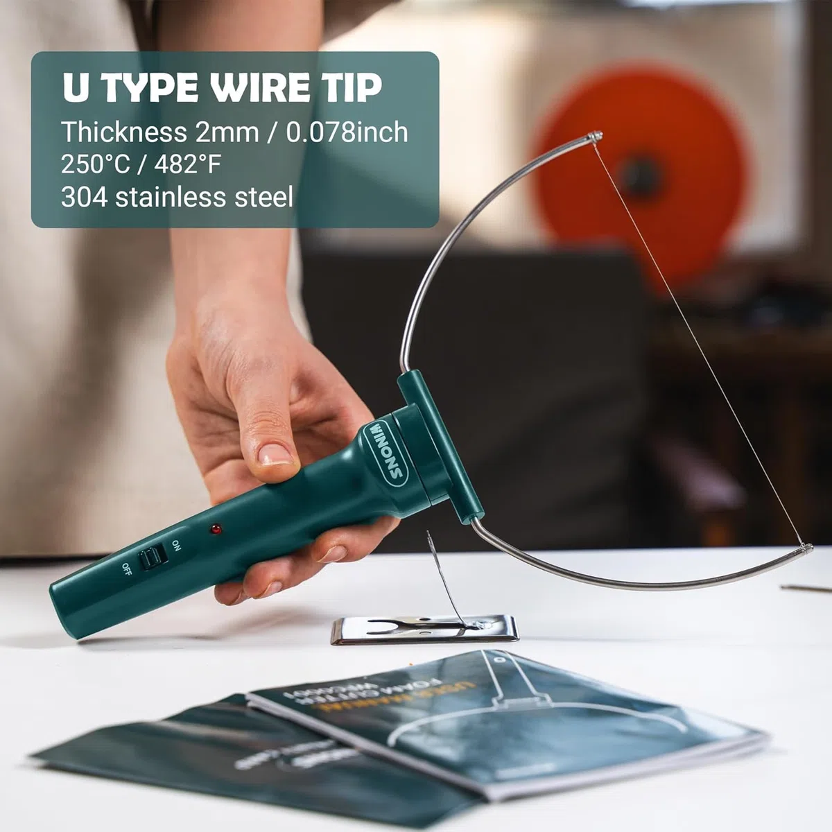 WINONS WFC-0001W Hot Wire Foam Cutter - Electric Styrofoam Tool with Marker, Spare Wire and Safety Stand