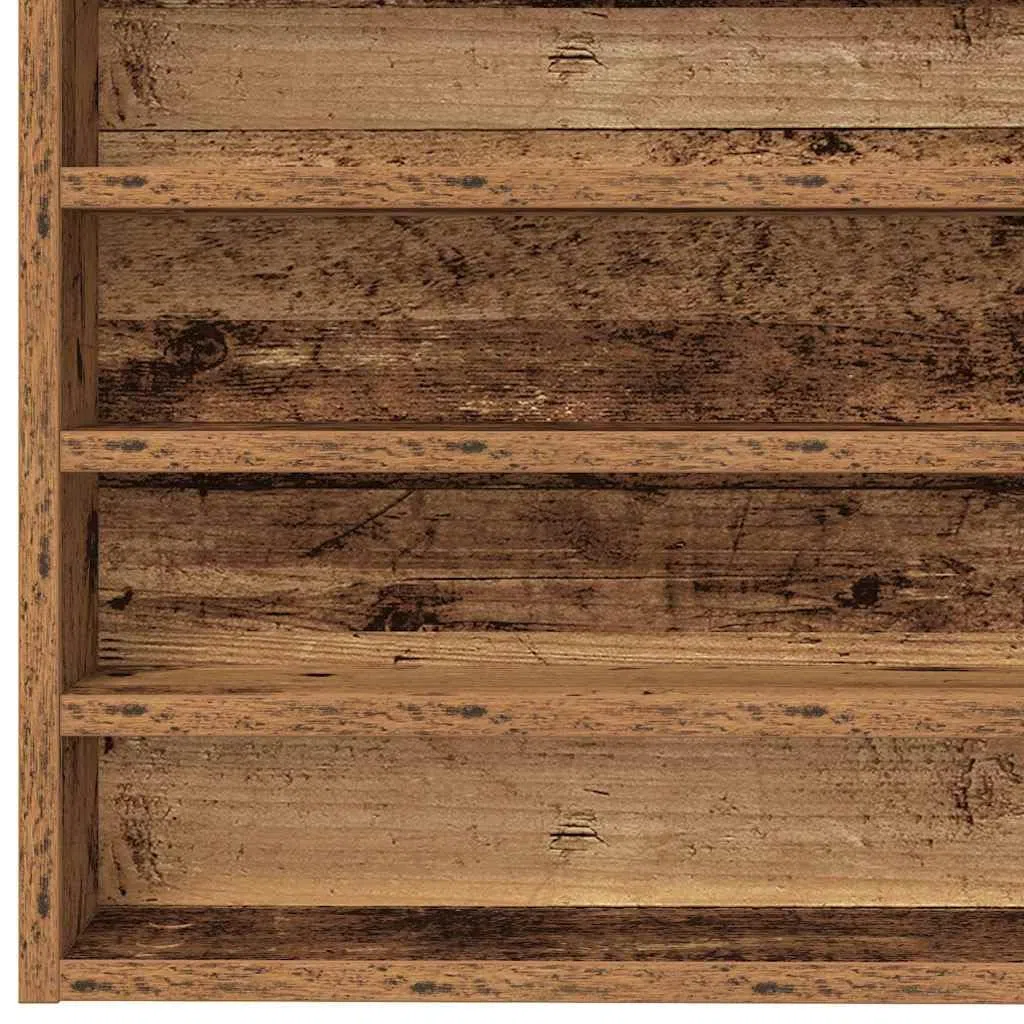 vidaXL Armario de Exhibición Madera Envejecida 100 x 8,5 x 50 cm, Solución de Almacenamiento, gabinete Elegante, estanterías Modernas, Muebles geniales para casa y Dormitorio