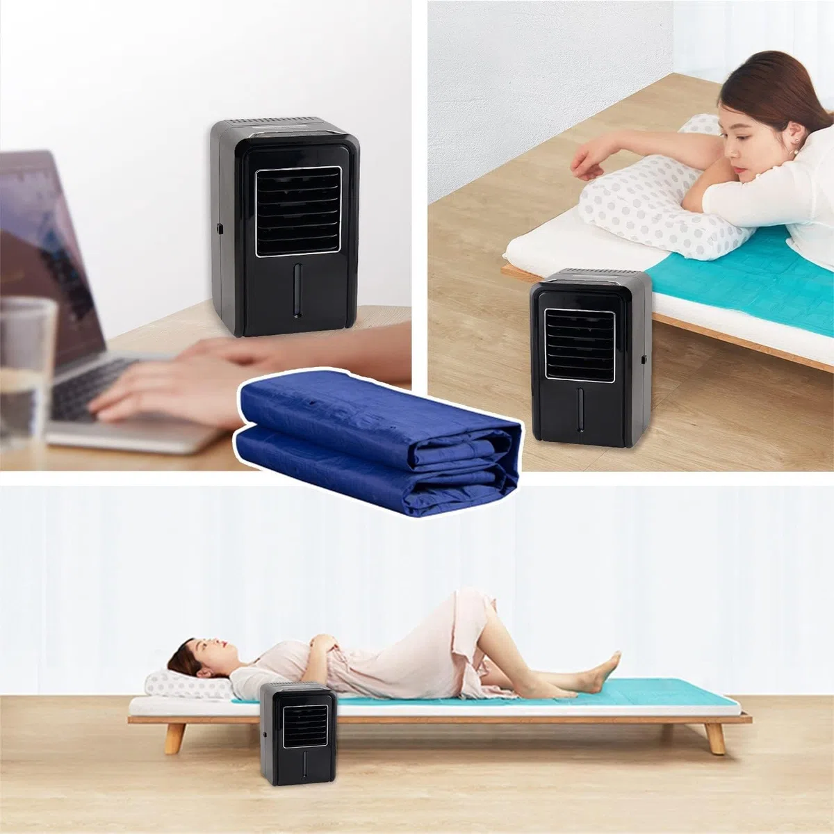 Cubrecolchón frío, sistema de refrigeración por agua, cojín enfriador para personas que duermen con calor y sudores nocturnos, almohadilla de refrigeración de hielo para comodidad de verano