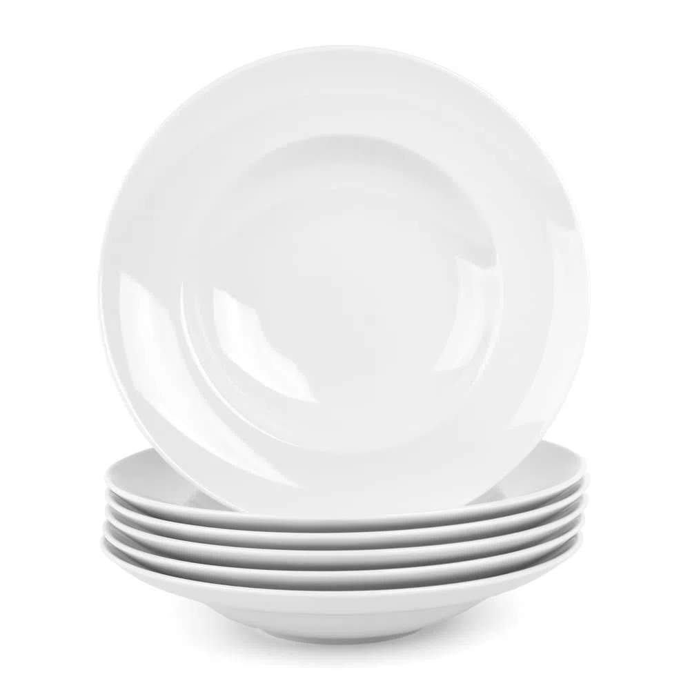 Holst Porzellan/Germany PB 27 Pack 6 Juego de 6 Platos para Pasta 27 cm, Blanco, 26 x 26 x 12.5 cm