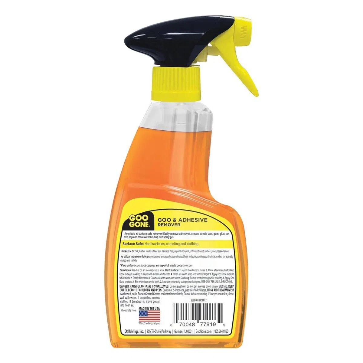 Goo Gone - Gel quitaadhesivos en aerosol - Pack de 2 y quitaadhesivos