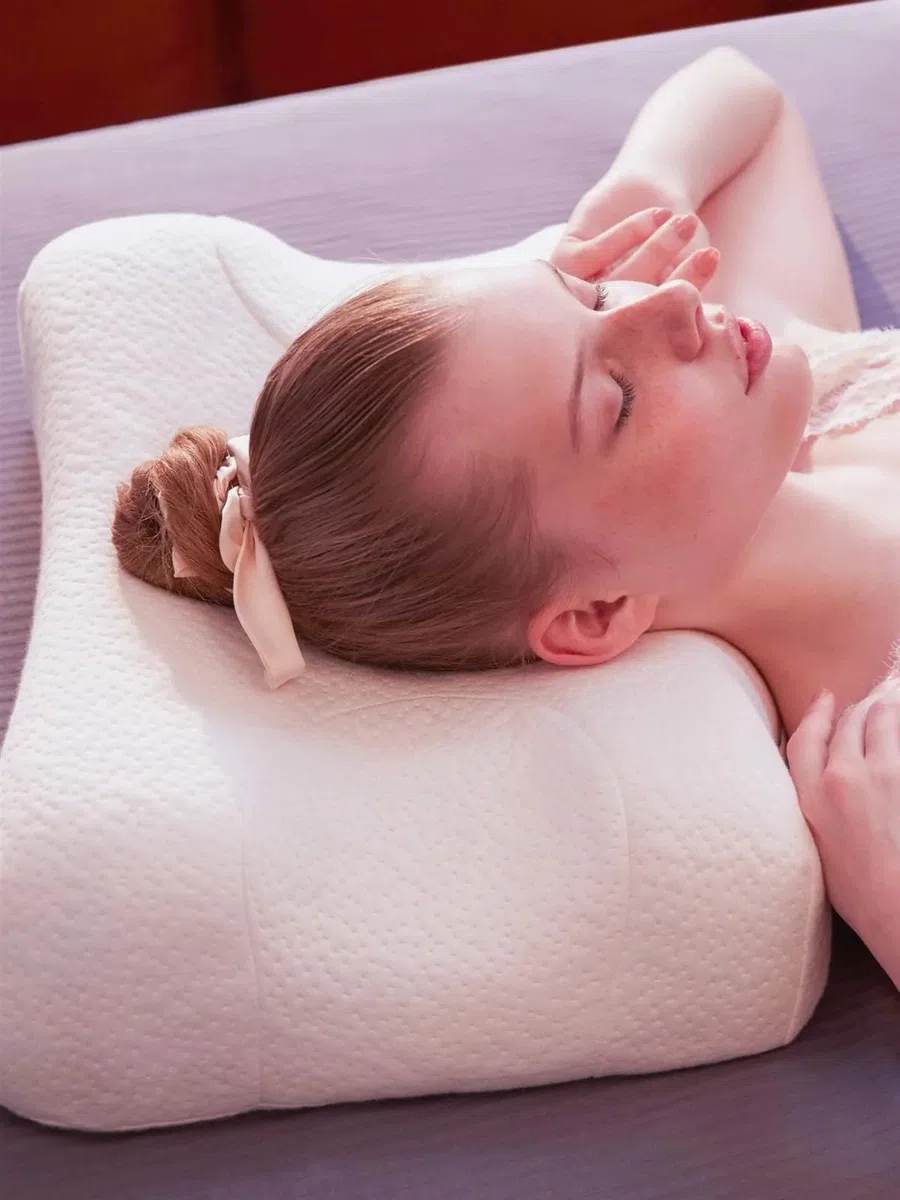 Almohada De Espuma Con Memoria Almohada De Espuma Viscoelástica Almohada De Belleza Antiarrugas, Antienvejecimiento, Espuma Viscoelástica Ortopédica, Cojín for El Cuello for Dormir, Cómodo for La Espa
