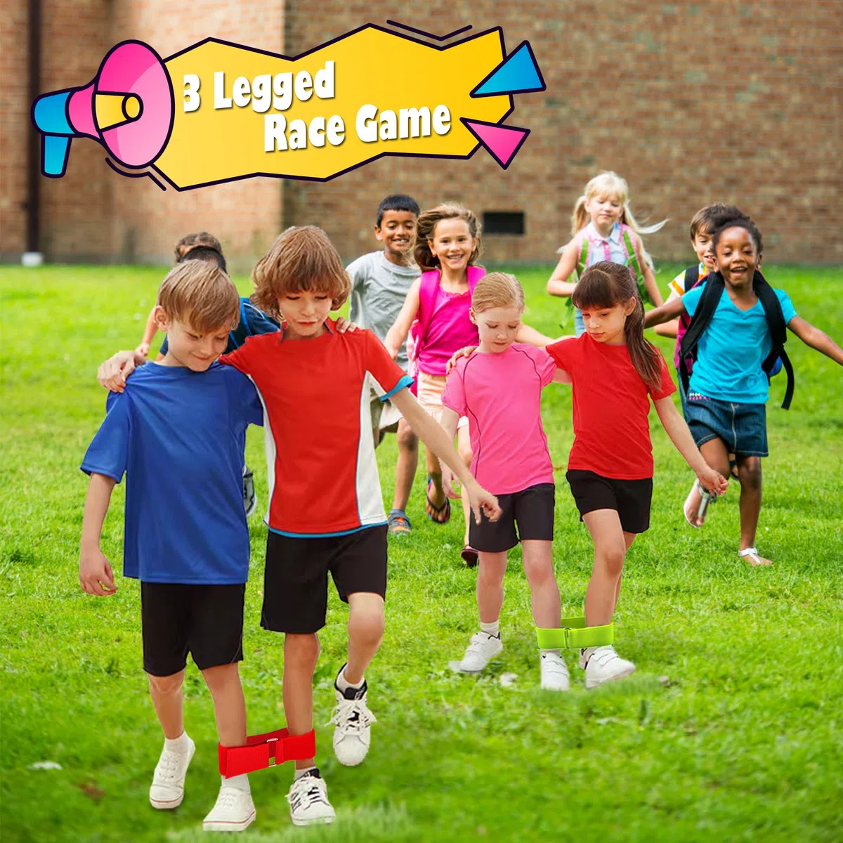 Chennyfun Sports Day Kit, 38 Piezas de Juegos para Exteriores y Jardín Deportivo para Niños, Incluye Sack Run, Lanzamiento Frijoles, 3 Patas y Huevos y Cucharas Juegos Familiares para Adultos y Niños