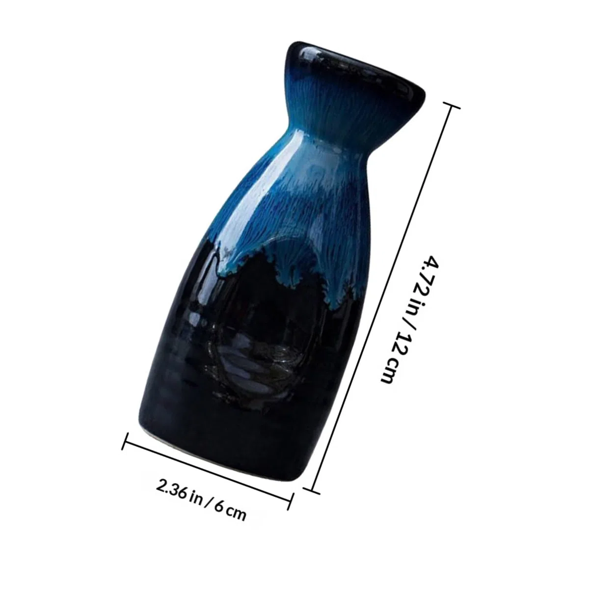 TOPBATHY 1 Juego Conjunto Vino la Vendimia Tazas Sake cerámica Japonesa Botella Sake cerámica Botella Bebida Sake Caliente Taza café cerámica Tazas Cafe