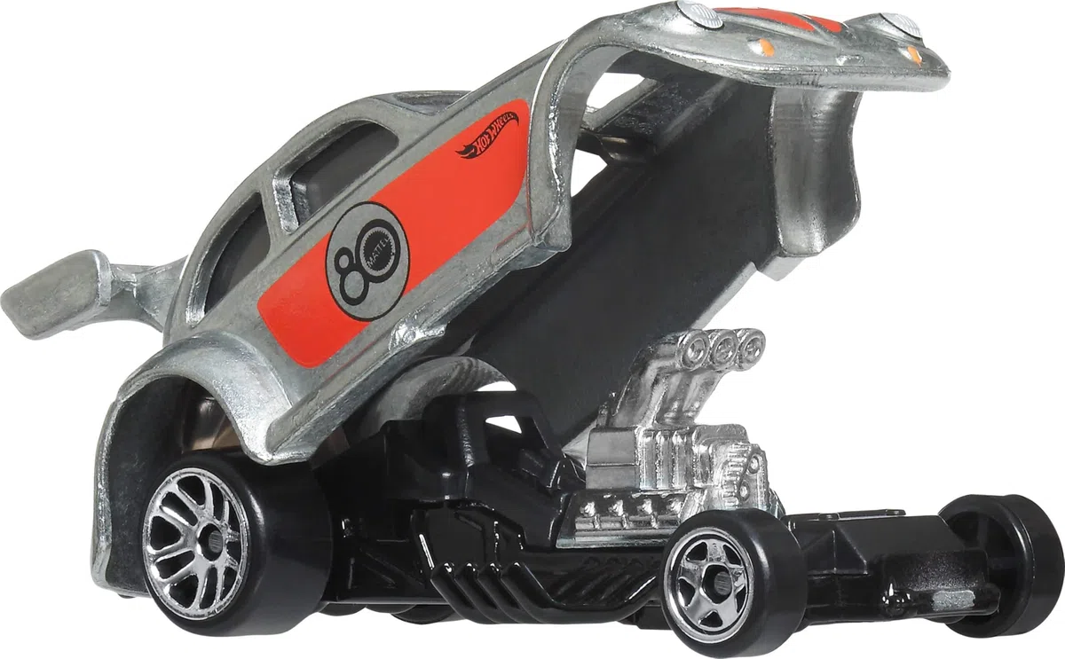 Hot Wheels Mattel JHF01 80.º aniversario 7 vehículos con 7 mini coches, a partir de 3 años, de metal