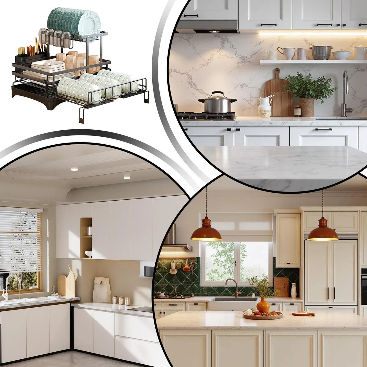 Escurridor Platos Para Encimera Cocina Organizador Extensible De Acero Al | Escurridor De Vajilla Para Fregadero De Cocina Para Cuenco Taza Cubiertos Esponja Espátula Hogar C