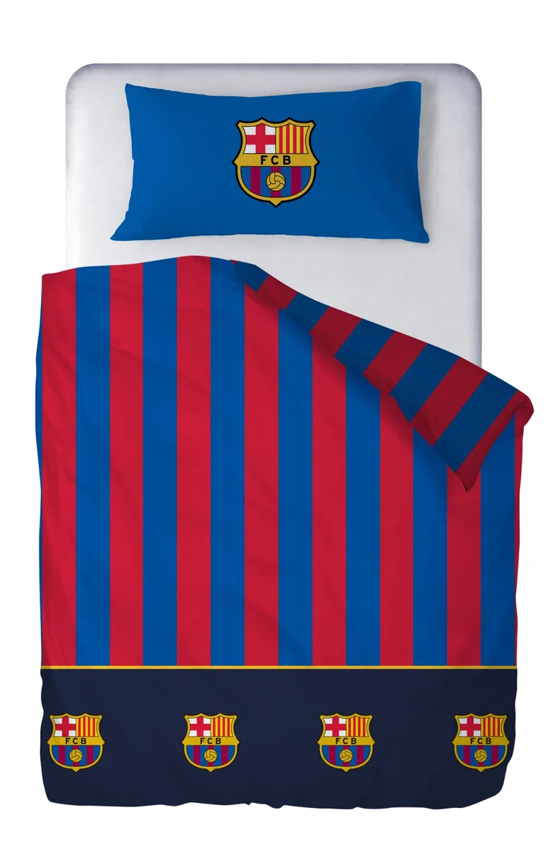 Dhestia Home - Funda Nórdica F. C. Barcelona Cama 90 Fcb6001 Més Que Un Club Barça - Azul, Cama 90