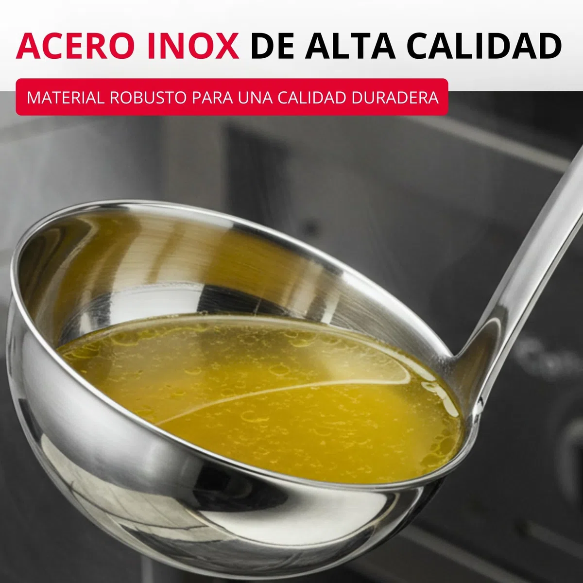 Westmark Ladle Pro, Cucharón sopera pequeño de acero inoxidable para la cocina profesional, Cucharón para salsas, aderezos, etc., Plata, Ø 11 cm, 350 ml