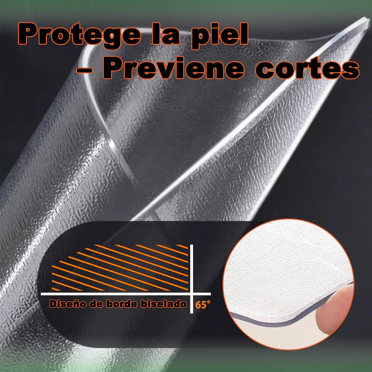 Mantel Transparente PVC 55x195cm - Esmerilado Lamina Plastico Duro - Impermeable Resistente al Aceite - Manteles de Mesa para Bar/Hotel/Cocina/Picnic, Espesor 2mm