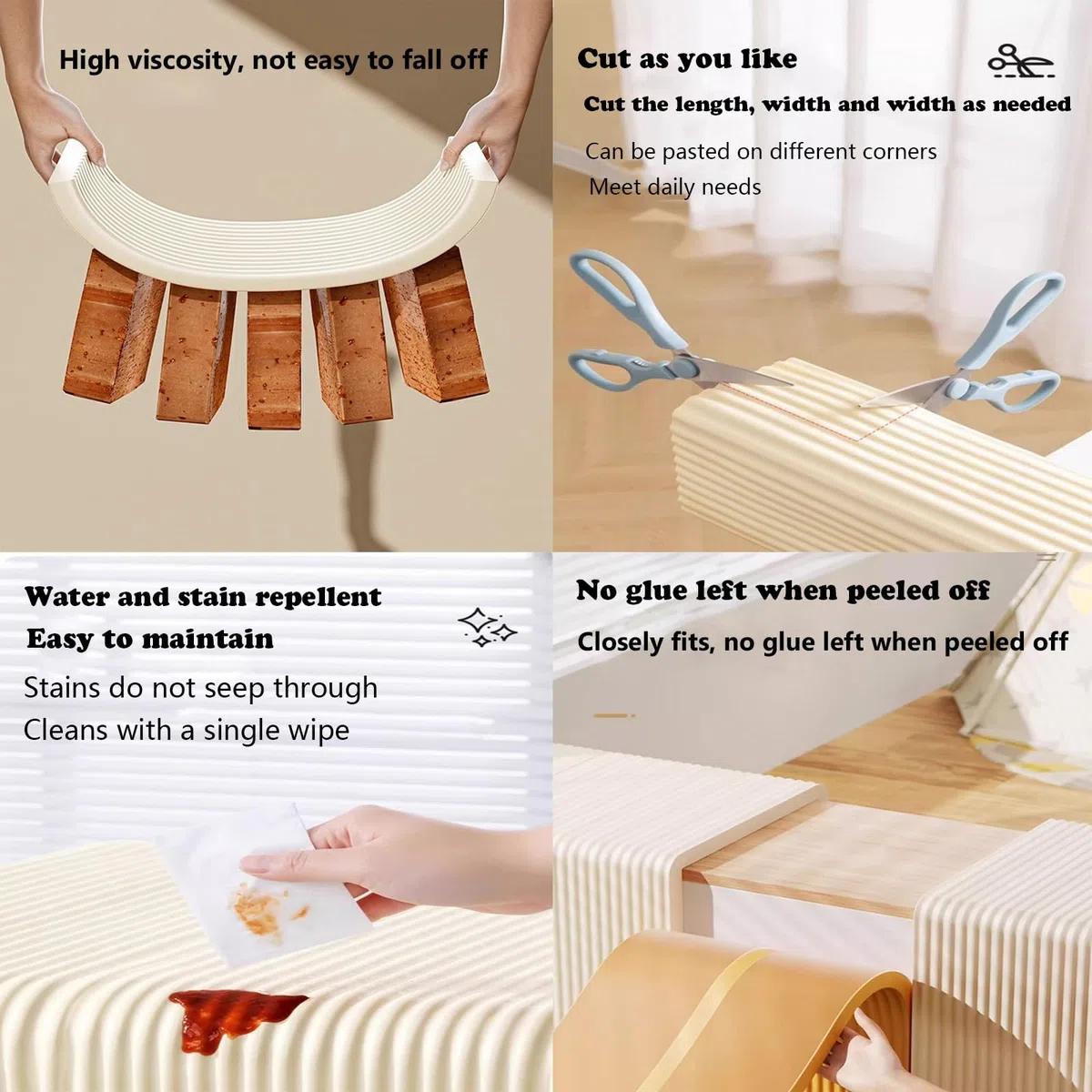 Paneles de Pared con Tapizados, 200 x 20 CM Acolchado de Pared Anticolisión, Protección Tira para Bebés, Protector Pared Cama Niños Aislante/Decoración(Blanco,1 pcs)