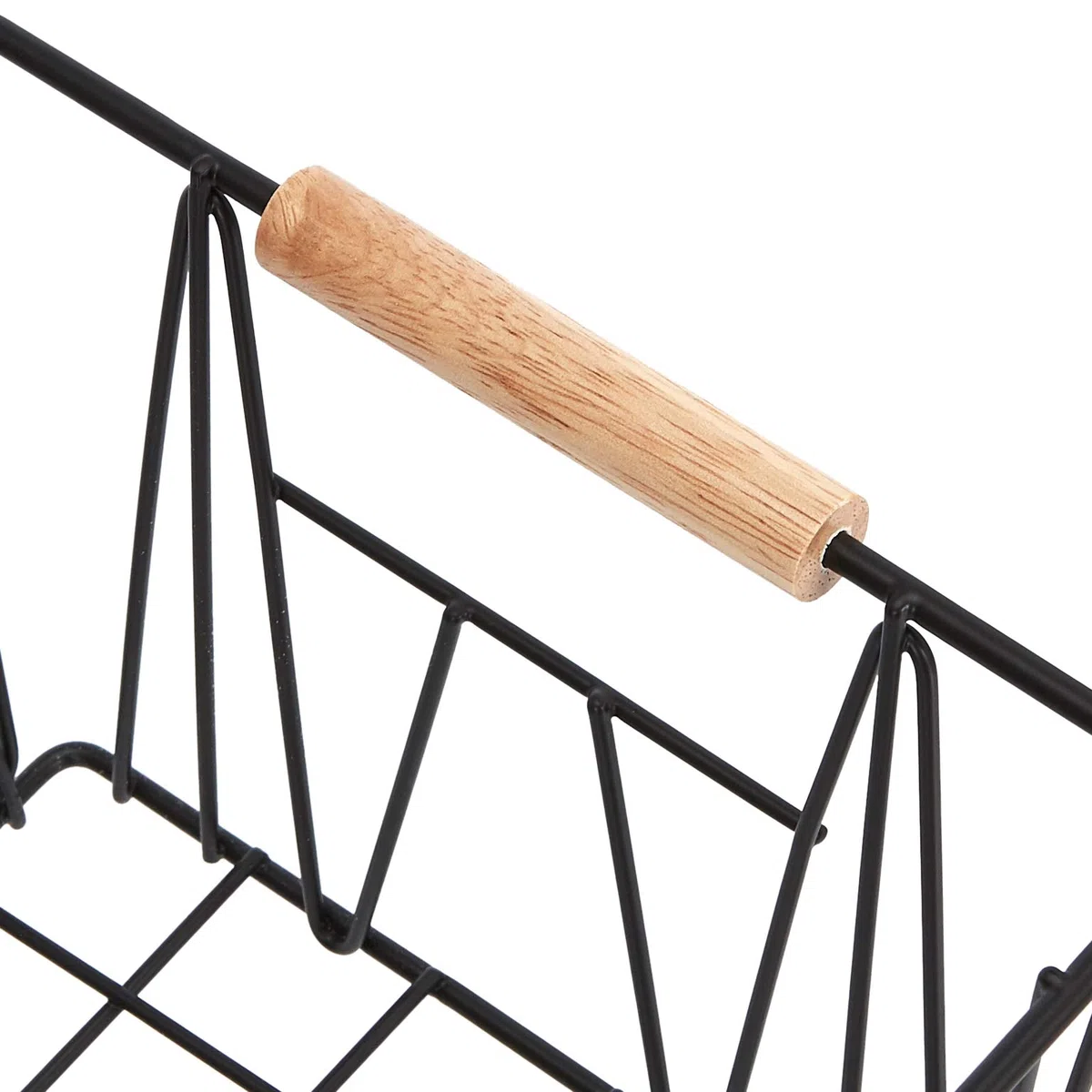 Amazon Basics Rectangular cestas de rejilla en, 3 Unidad, Estándar, color negro