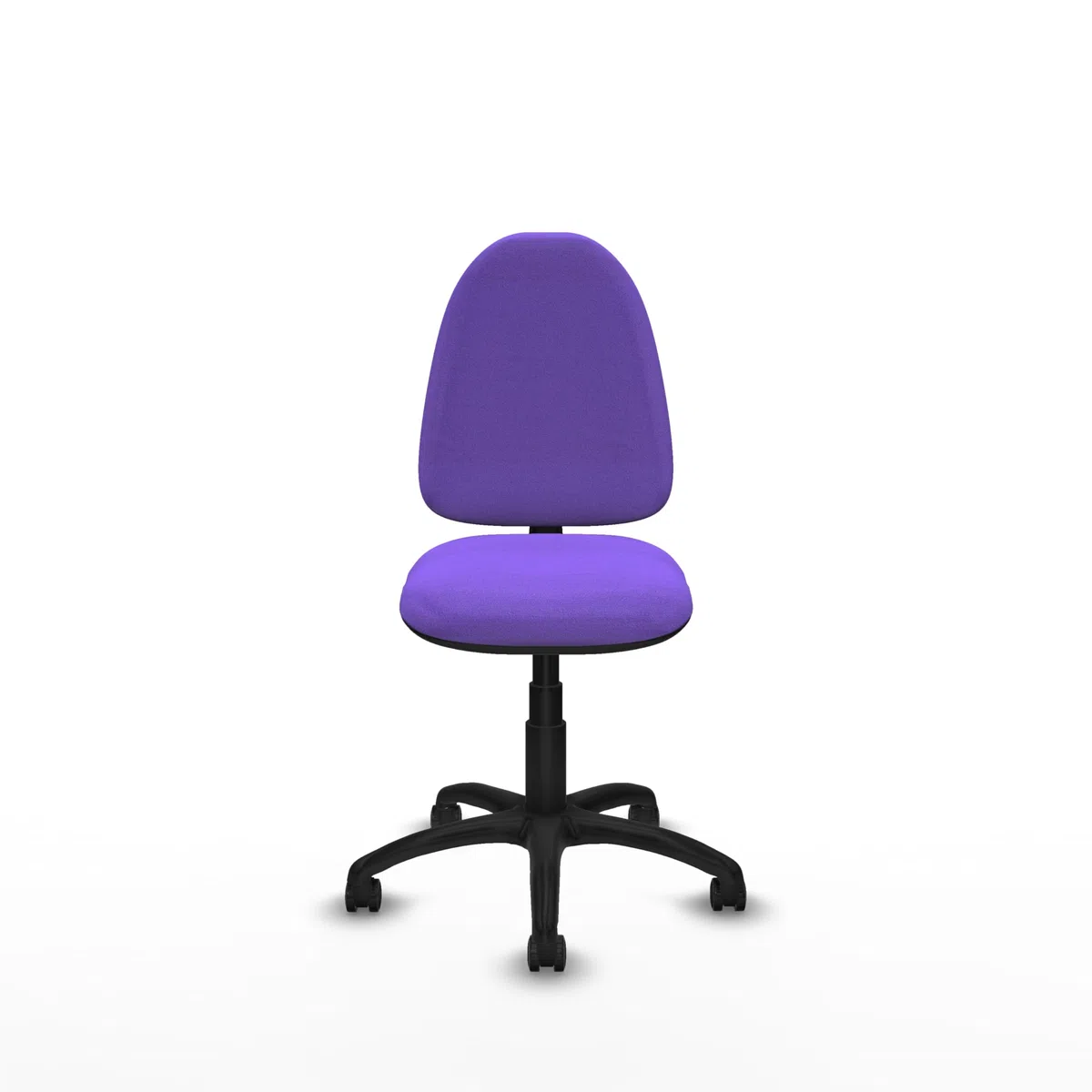 Piqueras y Crespo - Silla para Maquina de Coser Industrial Aýna sin Brazos. Equipado con Contacto Permanente Básico y Espuma de Corte. con Ruedas Autofrenantes