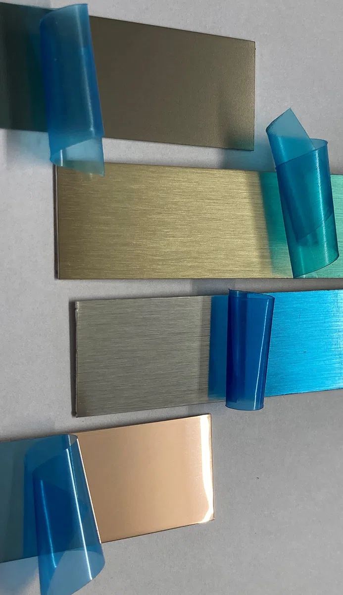 Aluminio cepillado, 0,5 x 7 x 2500 mm, chapa de acero inoxidable V2A, acero inoxidable cepillado, tiras de chapa, efecto acero inoxidable