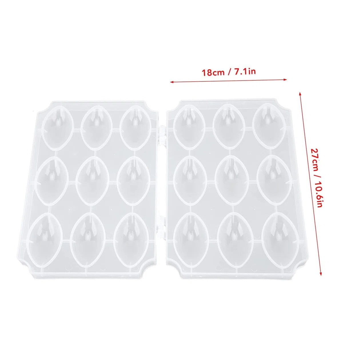 Molde para Hacer Kibbeh y Albóndigas, 9 Compartimentos, Prensa Manual de Carne Transparente para Cocina