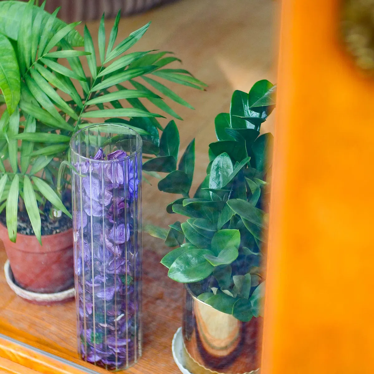 Qingbei Rina Potpourri Lavanda 2 Bolsas, 90g de Fragancia para otoño, Bolsa de popurrí, decoración de Flores, Aroma a habitación, jarrón de Invierno