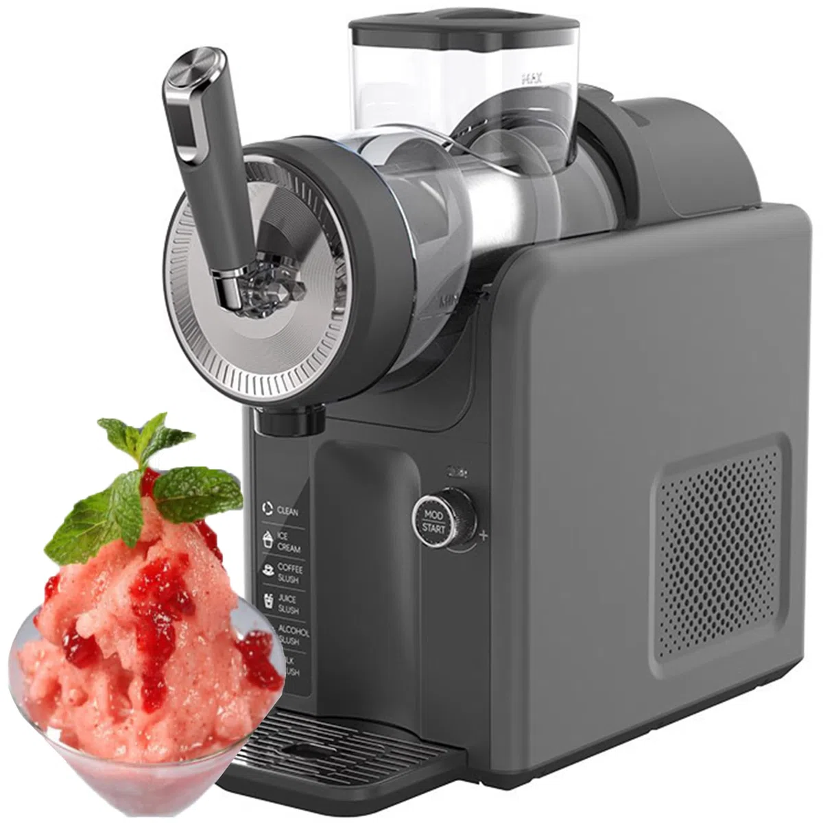 Granizadora Comercial 1.8L, 2025 Nueva Granizadora, Máquina Profesional para Hacer Bebidas Congeladas, Autolimpiable, Múltiples Modos Preestablecidos, para Batidos, Cócteles, Frappes y Más