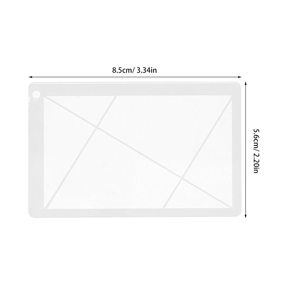ULDIGI Plantillas y Visor para Dibujar de Dibujo Geométrico de Acrílico Blanco Regla Especial Herramienta Versátil y Resistente para Artistas en Bocetos Interiores