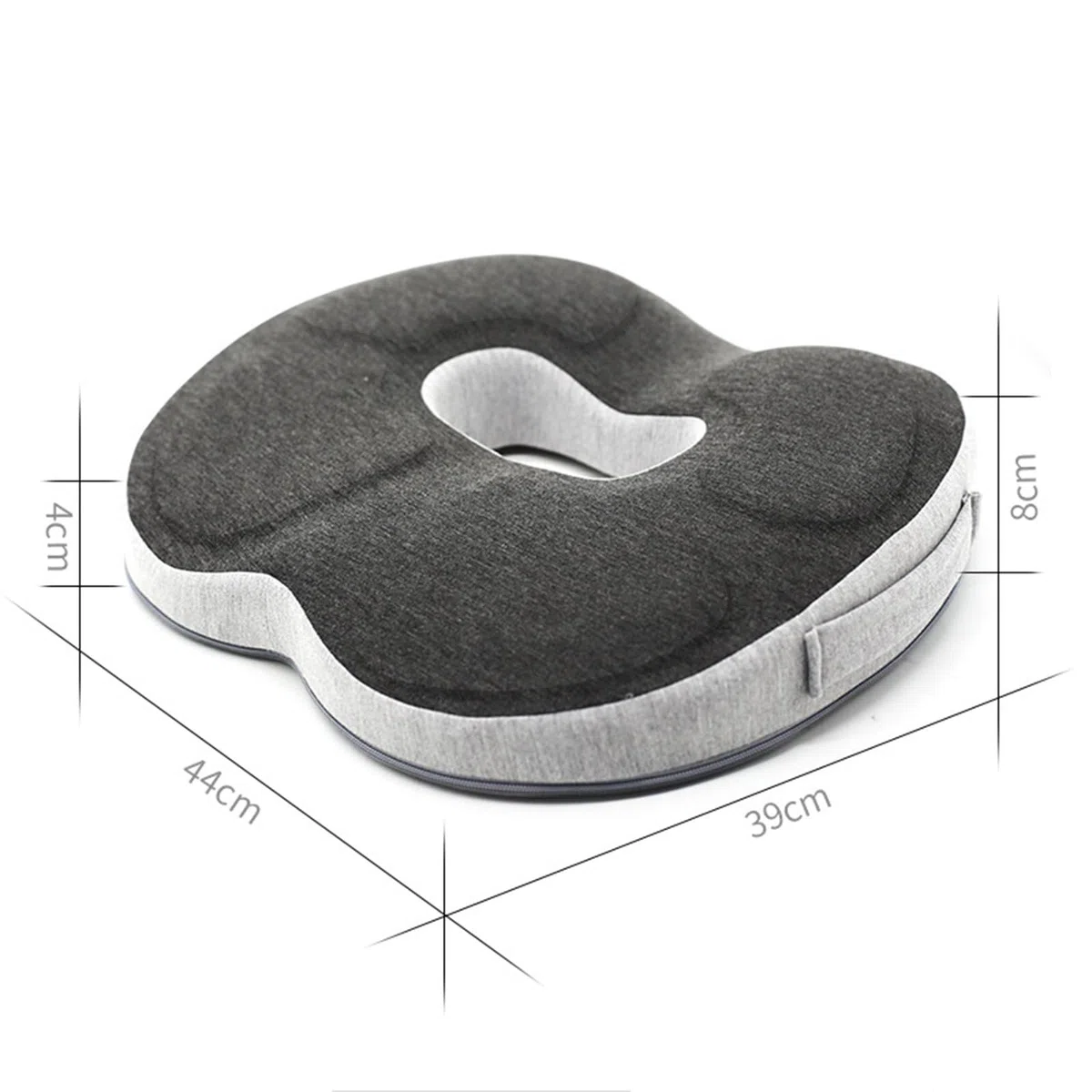 Cojín de asiento ortopédico,Almohada ergonómica de espuma viscoelástica,Cojín de hemorroides para silla de oficina,Cojín de asiento para coxis, ciática, hemorroides, alivio del dolor de