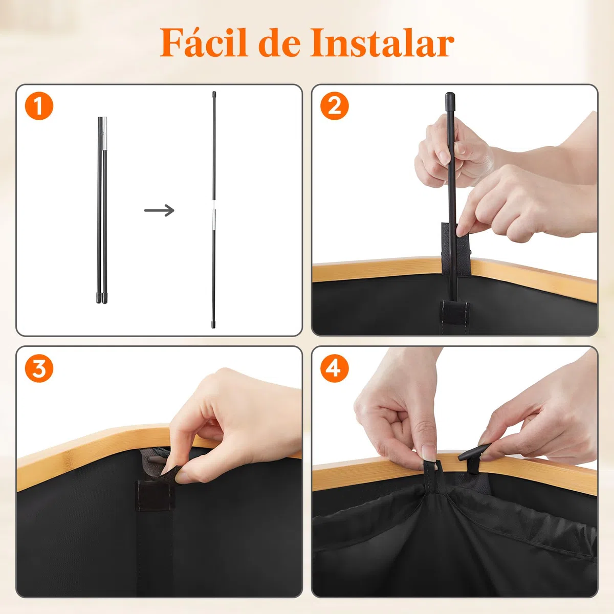 Lifewit Cubo de Reciclaje 100 L Portátil, Contenedor para Botellas de Vidrio y Plástico, Gran Papelera de Bambú para Reciclaje Selectivo, Negro