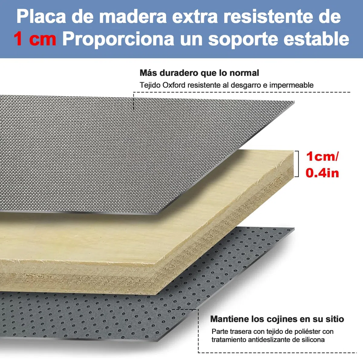 Almohada de Soporte para sofá hundido 167,5x43 cm, Tabla y cojín reparador y Salvador de sofá Plegable con Tela Oxford y tableros de Madera, para la mayoría de sofás de 3 plazas