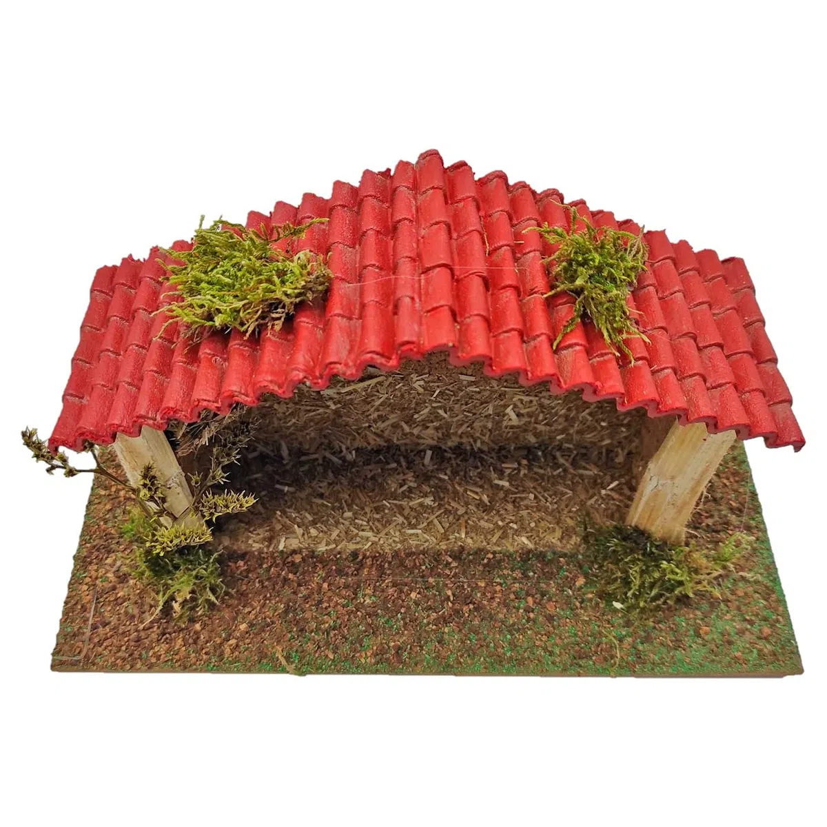 Acan Tradineur - Cueva, Portal 14,5 x 26,5 x 10 cm para Figuras del Nacimiento de 8 cm, Pesebre para belén navideño, Corcho y Resina, Figura Decorativa Navidad, decoración Tradicional
