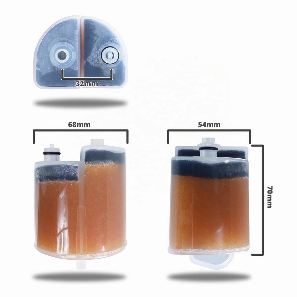 Cartucho anticalc de repuesto compatible con las planchas generadoras de vapor Philips GC7619, GC7620, GC7625, GC7629, compatible con filtro de cal serie PerfectCare Pure GC001/01