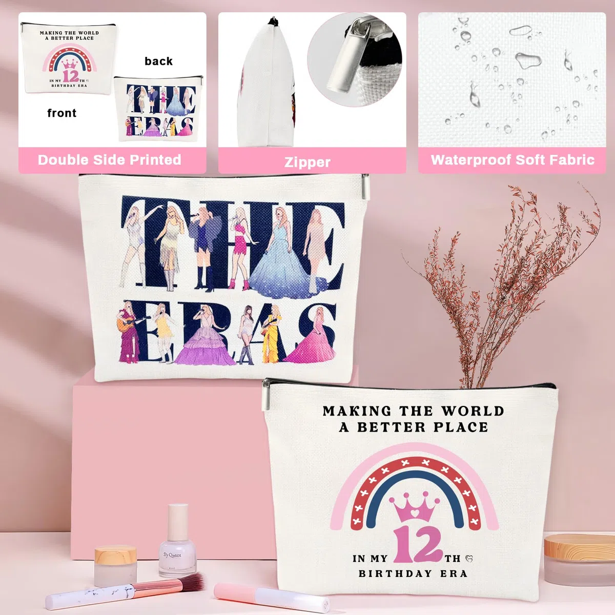 Regalos para niñas de 12 años, regalos para niñas de 12 años, regalos de cumpleaños para niñas de 12 años, hermana menor, hija, sobrina, nieta, decoraciones de cumpleaños para adolescentes y niñas