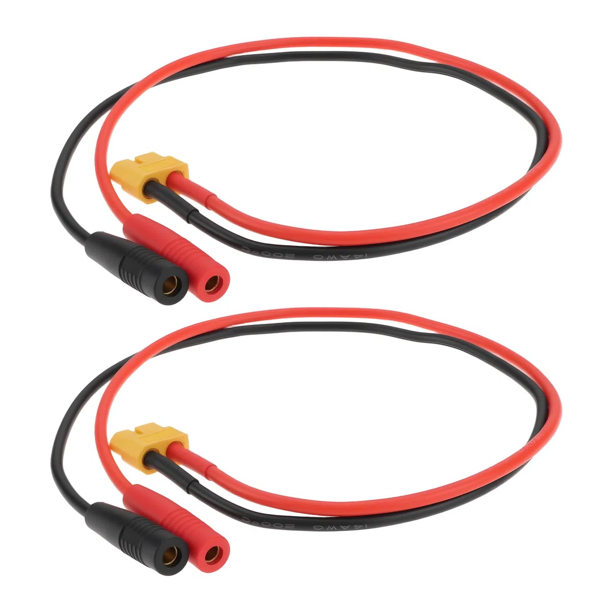 EMSea Adaptador de Cable de Carga de 2 Piezas XT60 Hembra A Conector Banana de 4 Mm 40 Cm 14 AWG para El Modelo