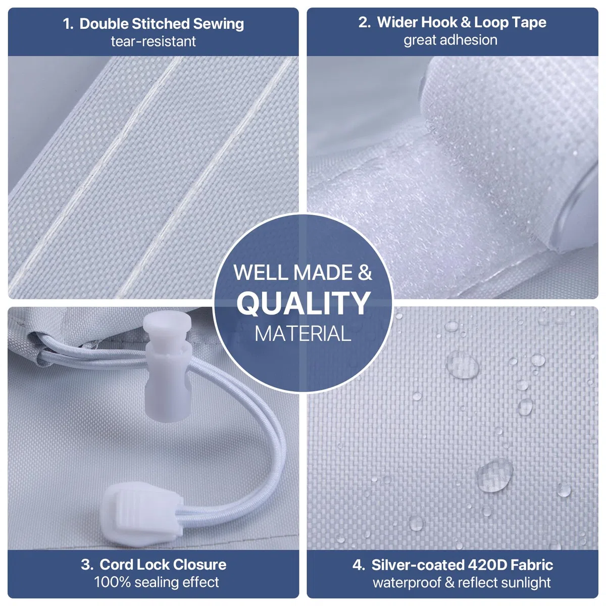 Loviga Kit de Sellado para Ventana de Aire Acondicionado Portátil, Efecto de Sellado 100% para AC y Secadora, Ajustable 23x102cm, Impermeable y Fácil Instalación