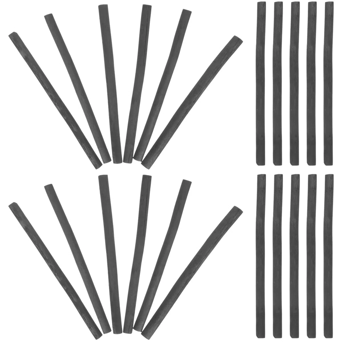 Operitacx Palitos De Carboncillo De Sauce Comprimido 4.72In Para Bocetos Y Sombreado Carboncillo Dibujo Profesional Duradero 20 Barras Para Artistas Y Manualidades