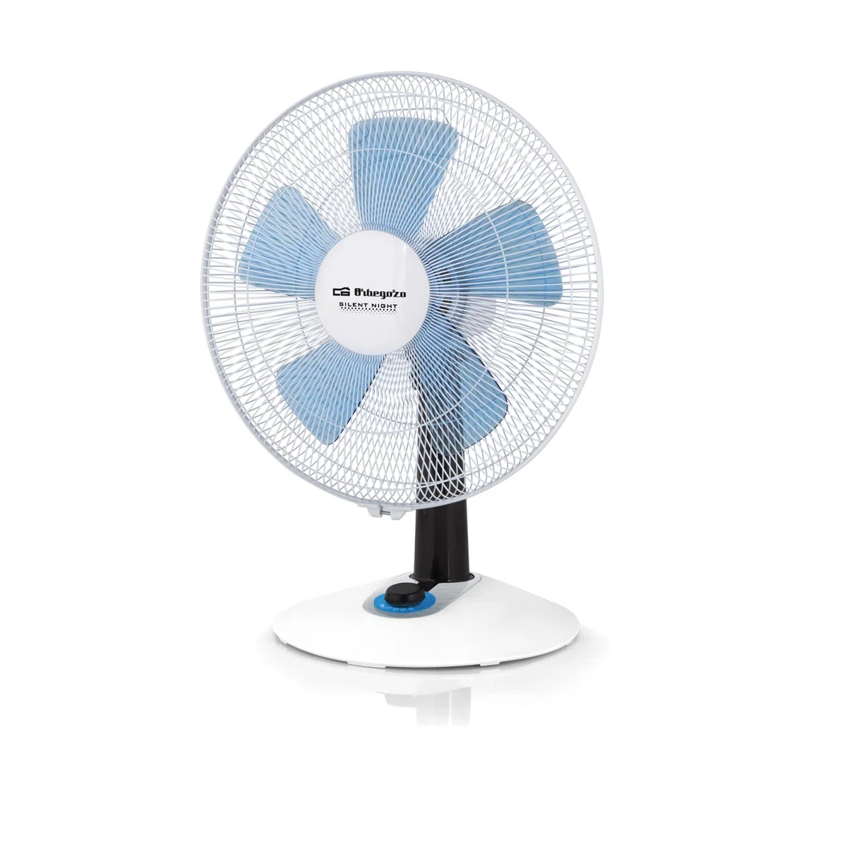 Orbegozo TF 0138, Ventilador Silencioso de Sobremesa, 1, Azul/Blanco