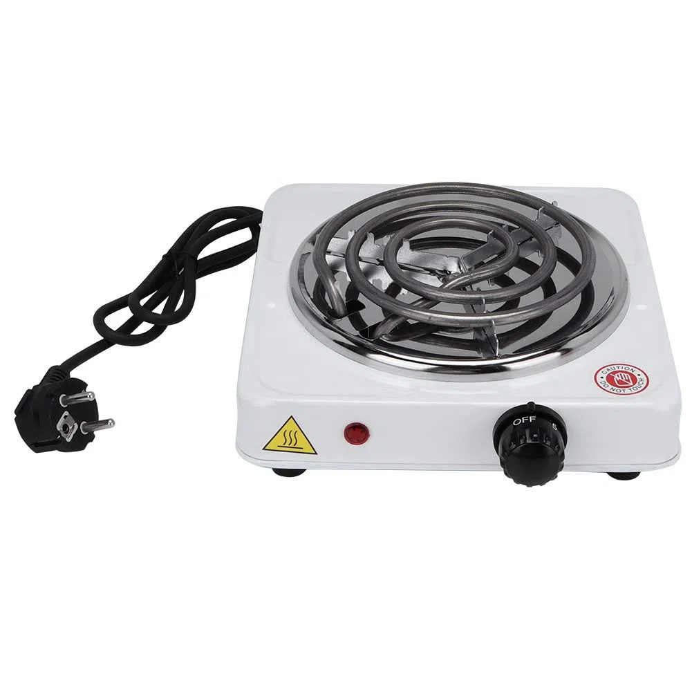 Tyenaza Placa Calefactora Eléctrica Pequeña, 220V 1000W Cocina Electrica Portatil, Estufa de Encimera Eléctrica Portátil, Cocina Casera Calentador de Café, para La Propiedad de la Cocina Camping Viaje