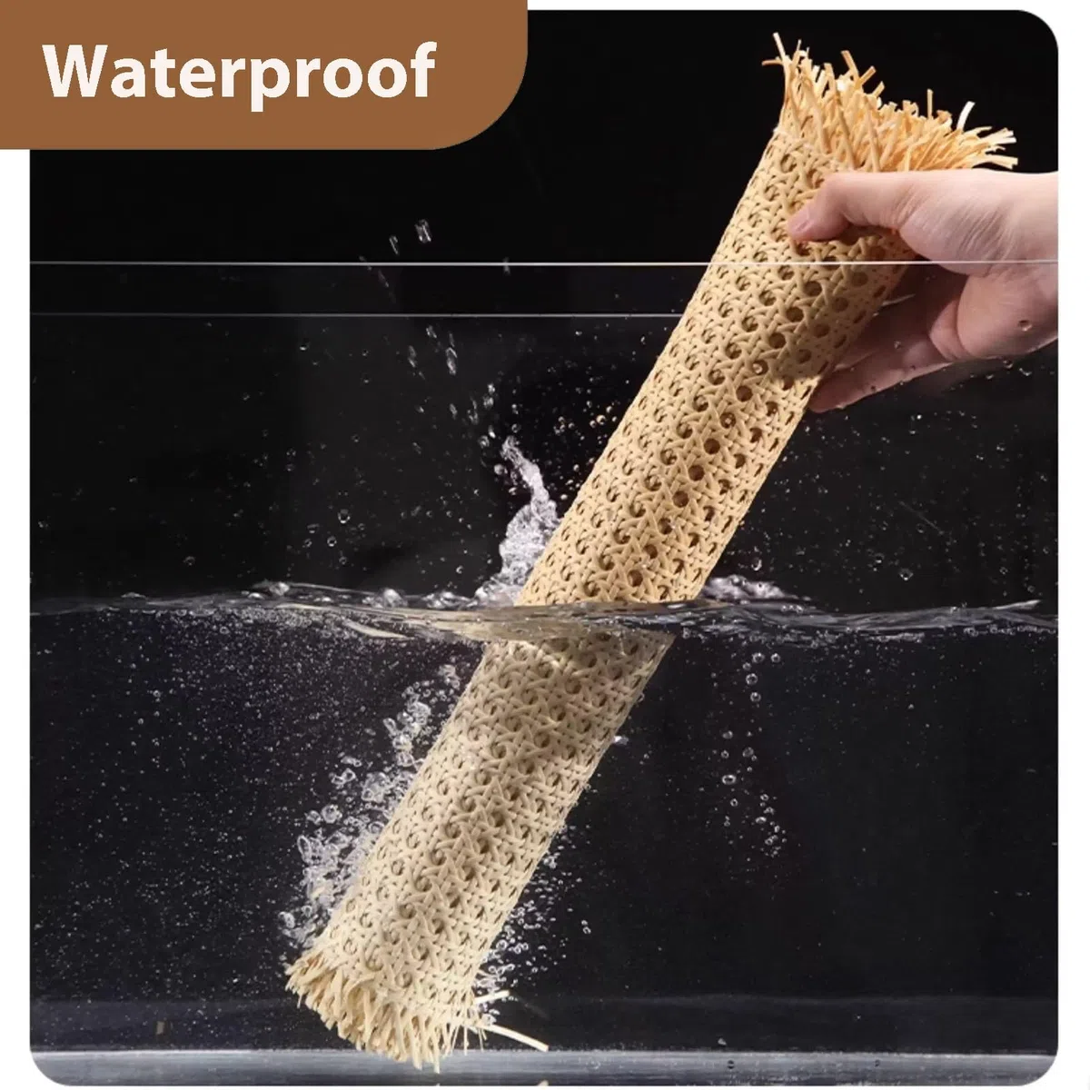 Rejilla Mimbre Plastico Ratán Rollo por Metros,PE Rollo Correas de Caña Plancha de Rattan Tejida a Mano,Hoja de Tejido Imitación Plancha Cincha para Silla Trenza Viena(55cmx3m)