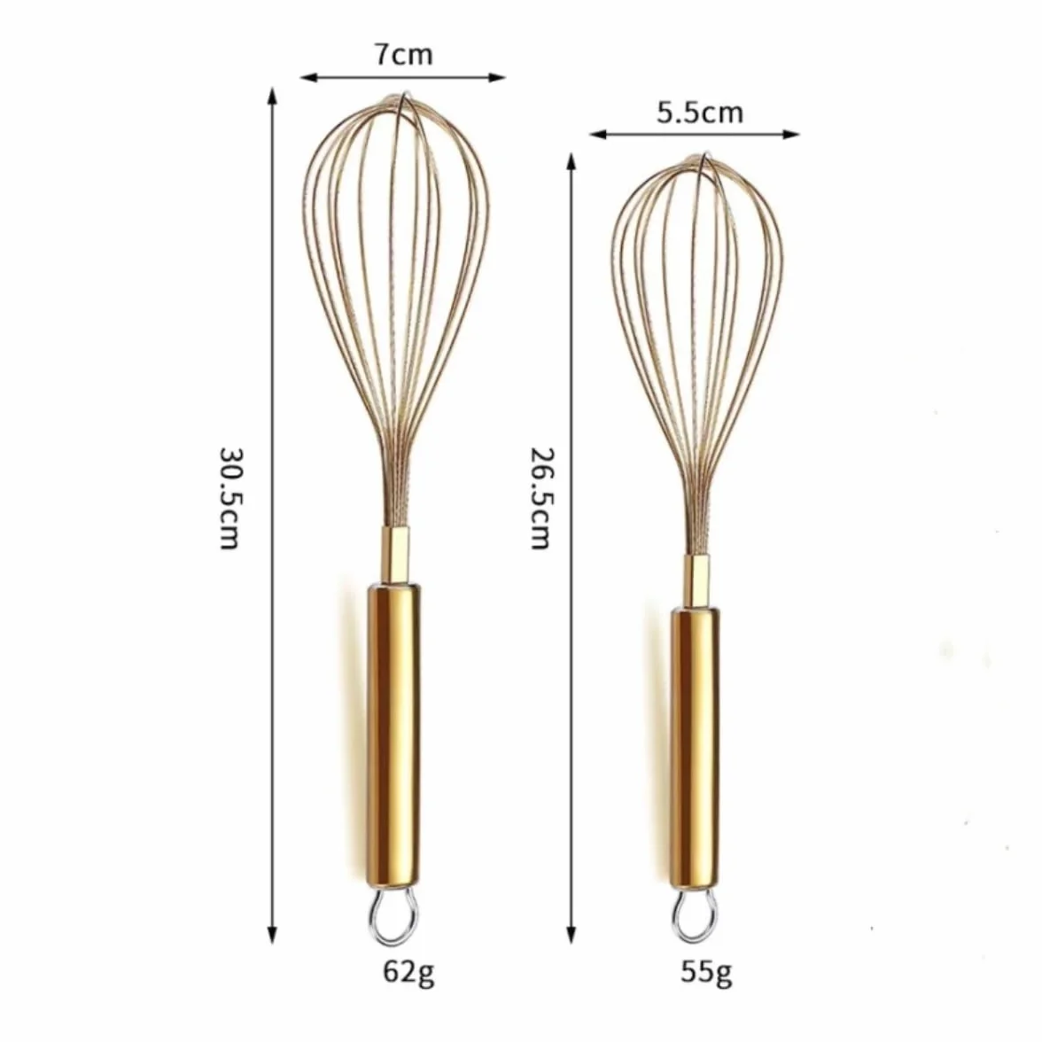 Varillas de Batir para Cocinar Batidor De Huevos Portátil De Mano Con Forma De Globo, Suministros De Cocina For Salsa Manual, Mezclador De Harina Y Huevo De Acero Inoxidable Huevos, Espumar, Batir(12i