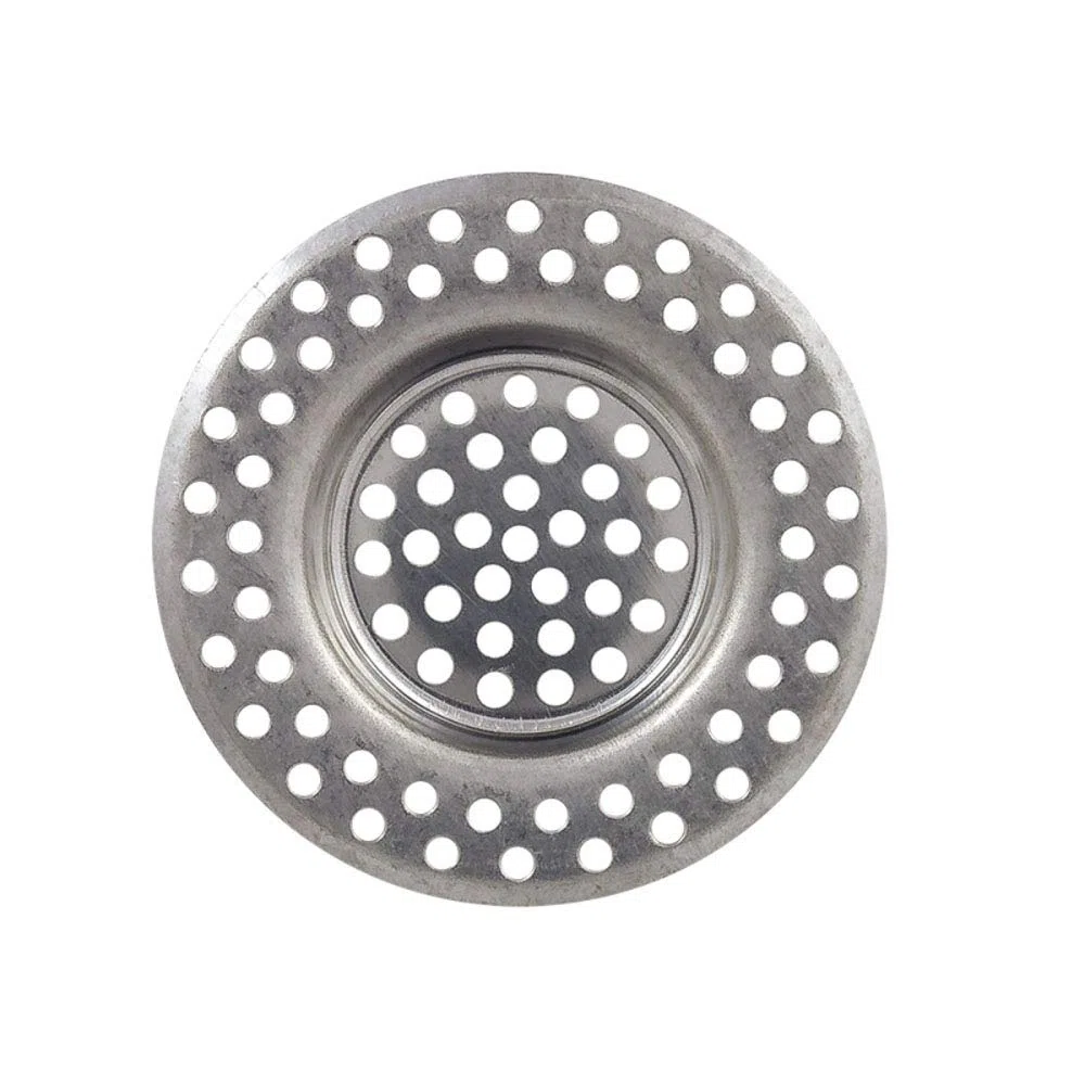 S&M 323218 Rejilla Acero Inoxidable Para Desagüe De Fregadero De Cocina Y/O Baño, Ø80 X 50 Mm, Cromado
