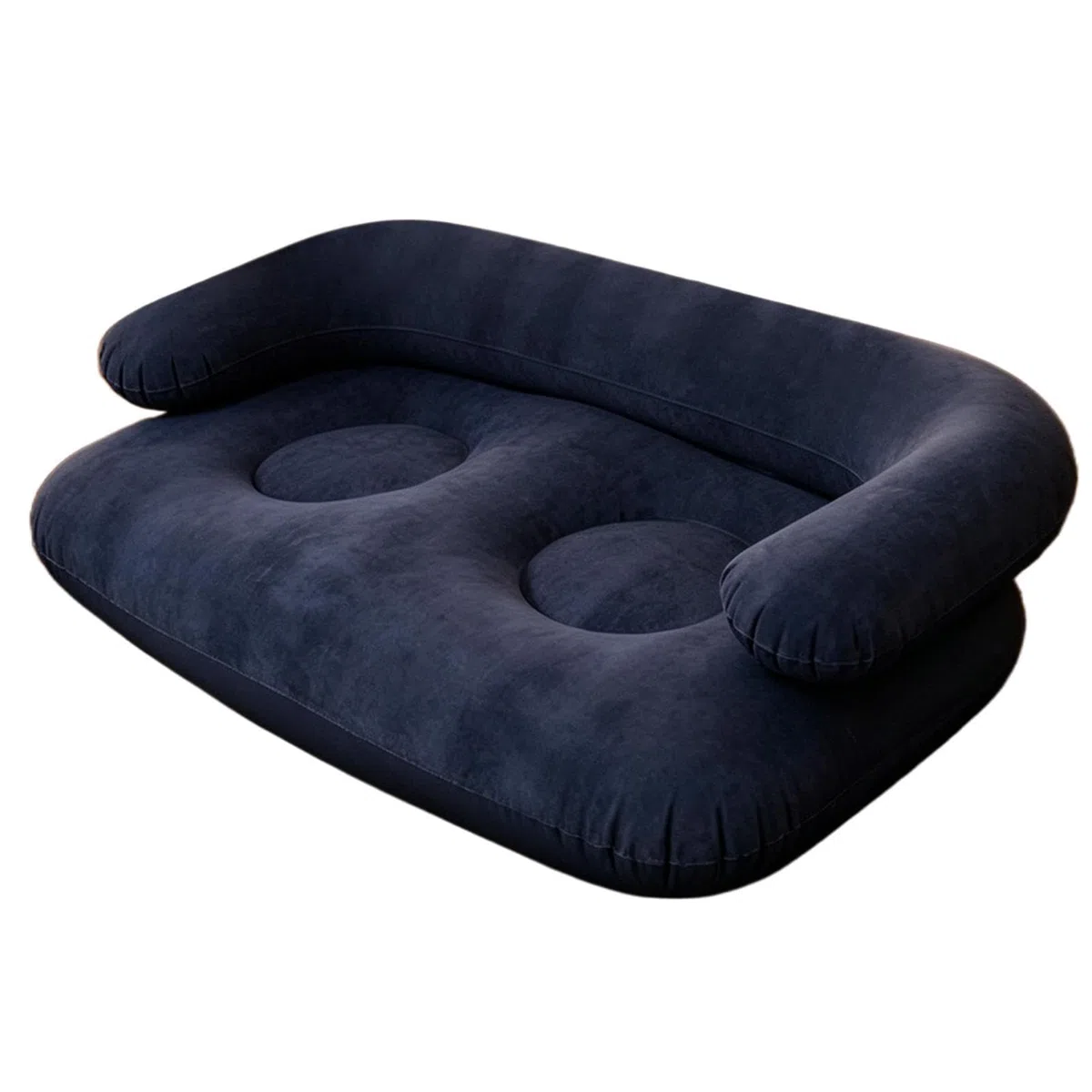 Sofá Hinchable de Camping,Sofá Plegable Afelpado Portátil Y Cómodo con Reposabrazos - Sillón de Aire,para Salón Películas Viajes Jardín Patio Terraza Porche Balcón Interiores Dormitorio