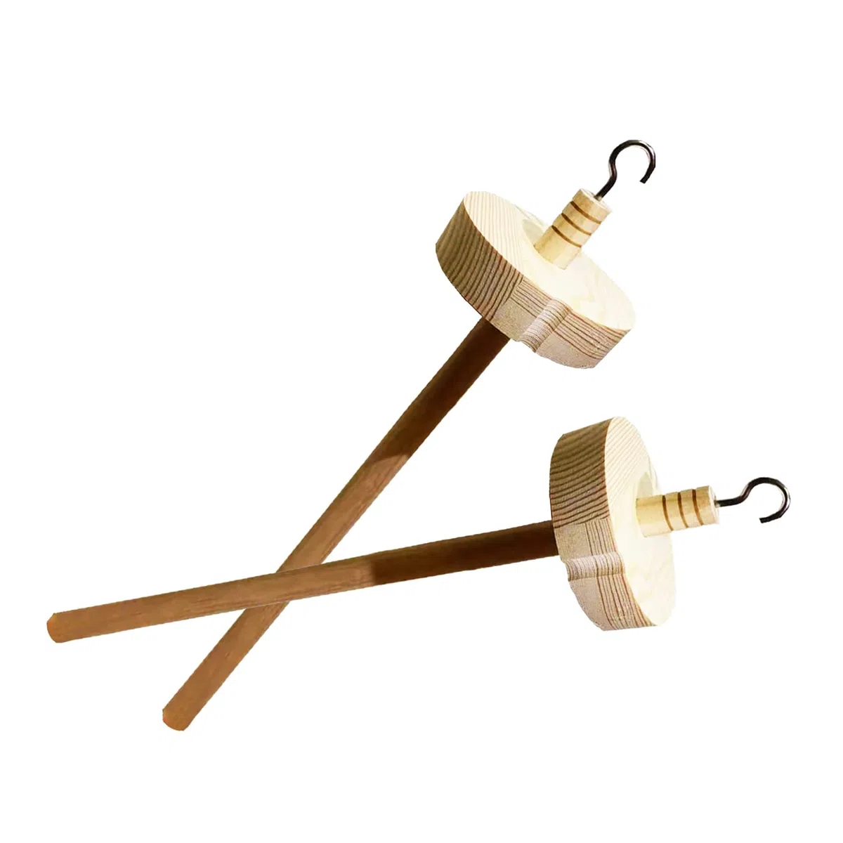 Suercia hilada a mano: juego de 2 husillos de madera con hilo Whorl – Herramienta perfecta para hilado de mano y lana