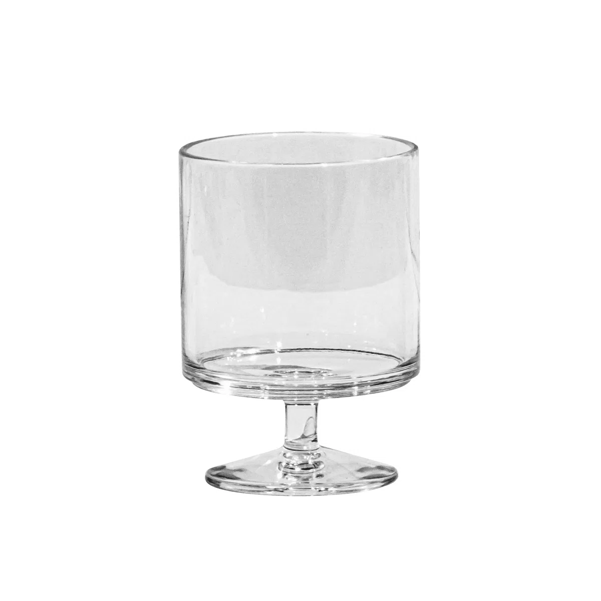 TarHong Juego de 6 copas de vino apilables, plástico premium, inastillable, para interiores y exteriores, 9.5 onzas, transparente