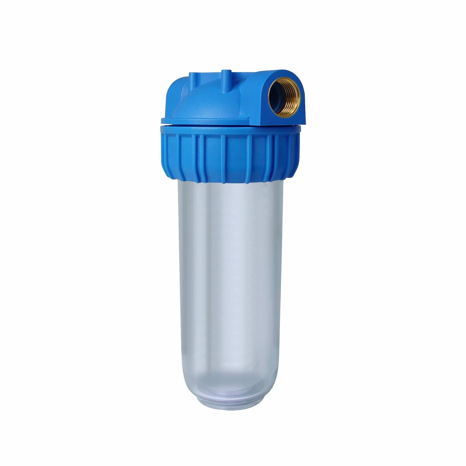 Bbagua Portafiltro de agua 10” con filtro de sedimentos incluido, rosca 1”, 50 micras, soporte y llave | Prefiltro para arena, barro y partículas