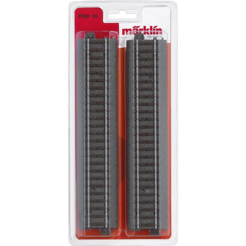 Märklin 20188 - Pista Recta (188,3 mm) (4 Piezas)