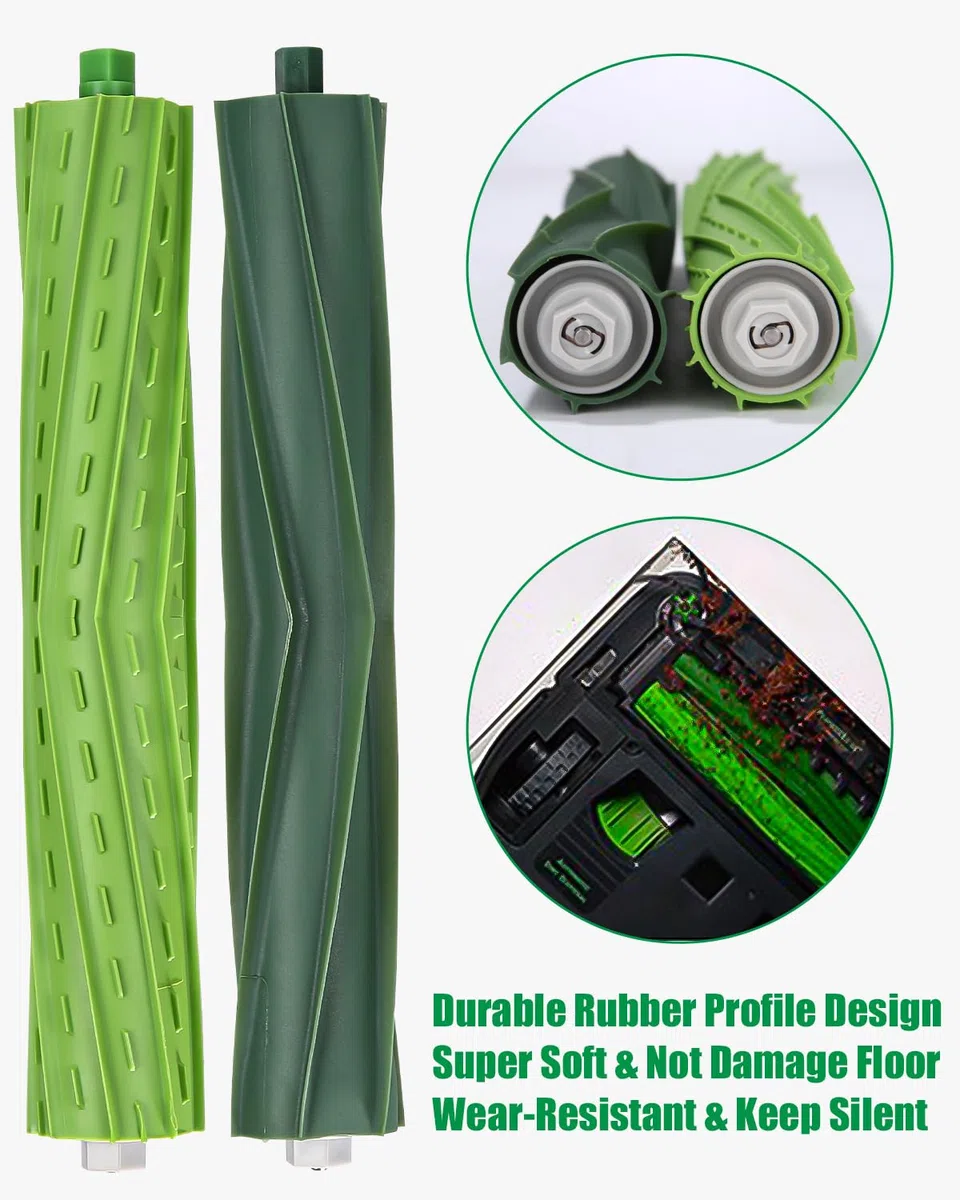 Accesorios de Recambios para iRobot Roomba Series E/I/J i7 i7+ j7 j7+ i3 i3+ i4 i4+ E5 E6 Aspiradora, Repuestos Compatibles con Roomba, 2 juegos de Cepillos Principales,8 Filtro,10 Cepillo Lateral
