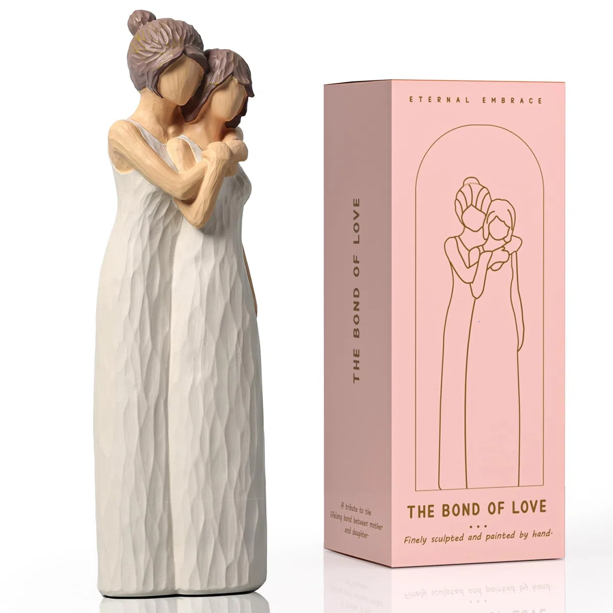 Figuras de madre e hija para regalar a mamá, estatuas de madre e hija, recuerdos familiares significativos, adecuadas para colocar en el hogar, dormitorio, sala de estar, mesa, estante, decoración