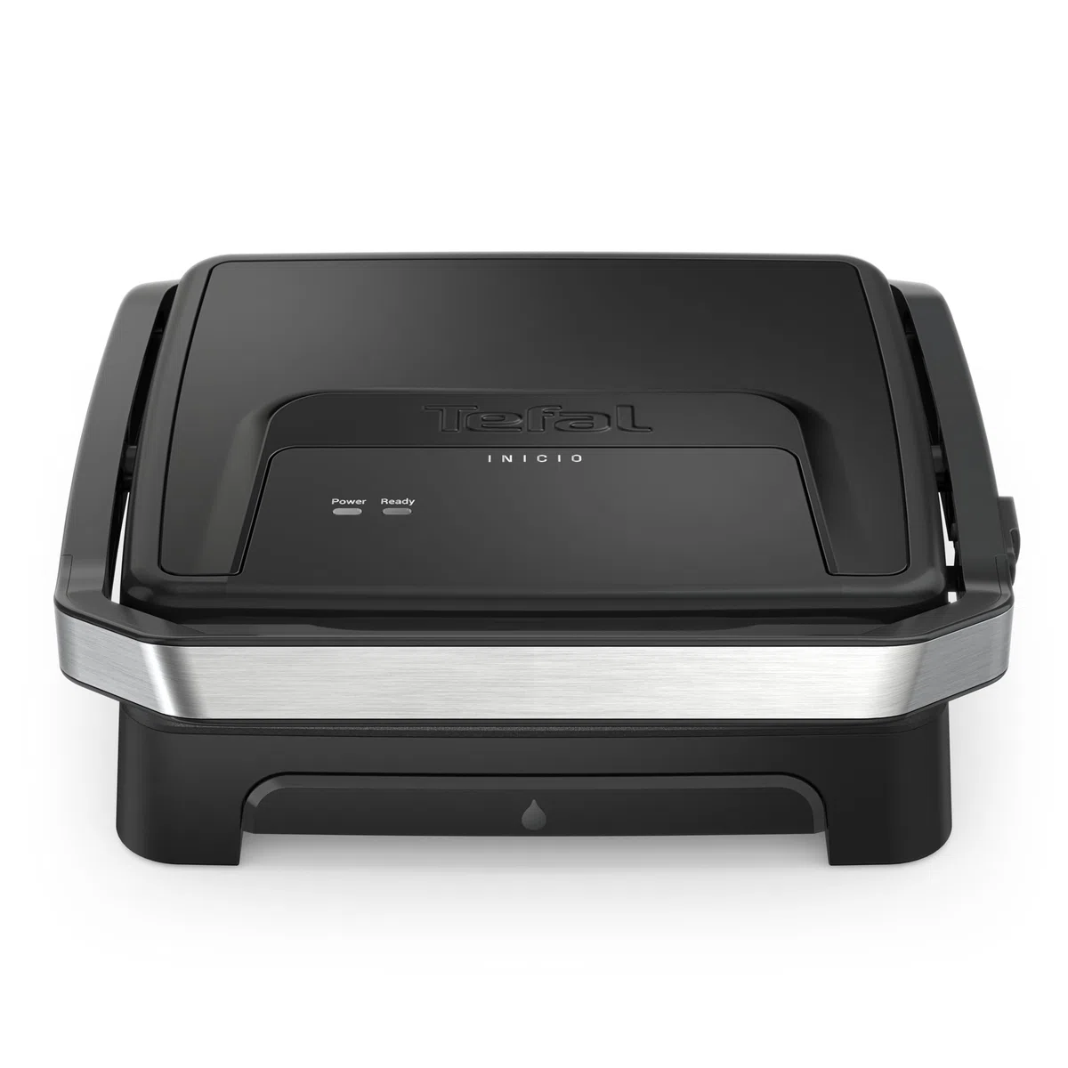 Tefal Inicio Classic GC271810 - Parrilla 2 en 1 de contacto y para paniniga, 2000 W, diseño compacto, carcasa de acero inoxidable, bandeja colectora de zumo, placas antiadherentes, color negro