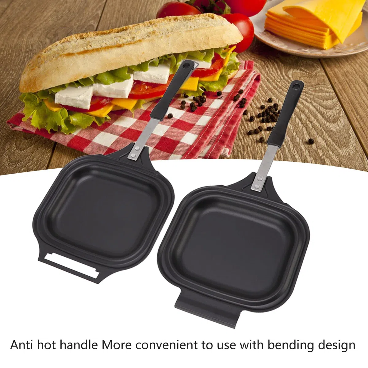 Sart n de doble cara sart n multifuncional tostadora de s ndwich m quina para desayunar bandeja para hornear antiadherente para huevos tortillas panqueques restaurantes