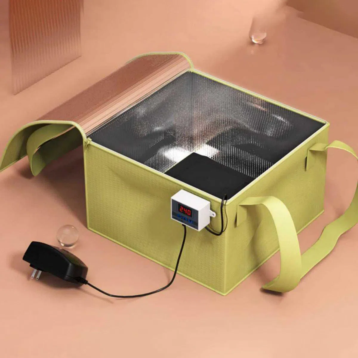 Genérico Caja de fermentación de Madre,Caja de fermentación de Pan - Recipiente Impermeable para de Pan con Control de Temperatura,Equipo de con Apagado automático, para Yogur