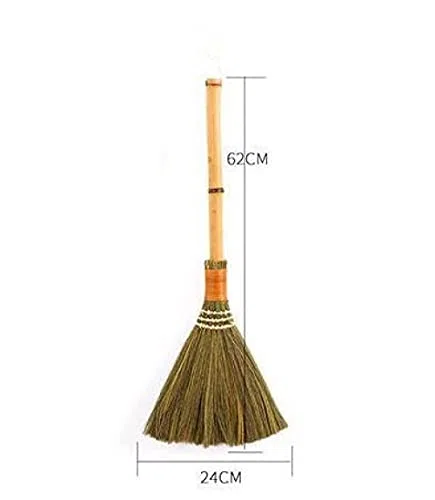 Cepillo de suelo de madera, cerdas suaves de mango corto, herramienta de barrido eficiente para limpieza del hogar, diseño multifuncional para un uso fácil