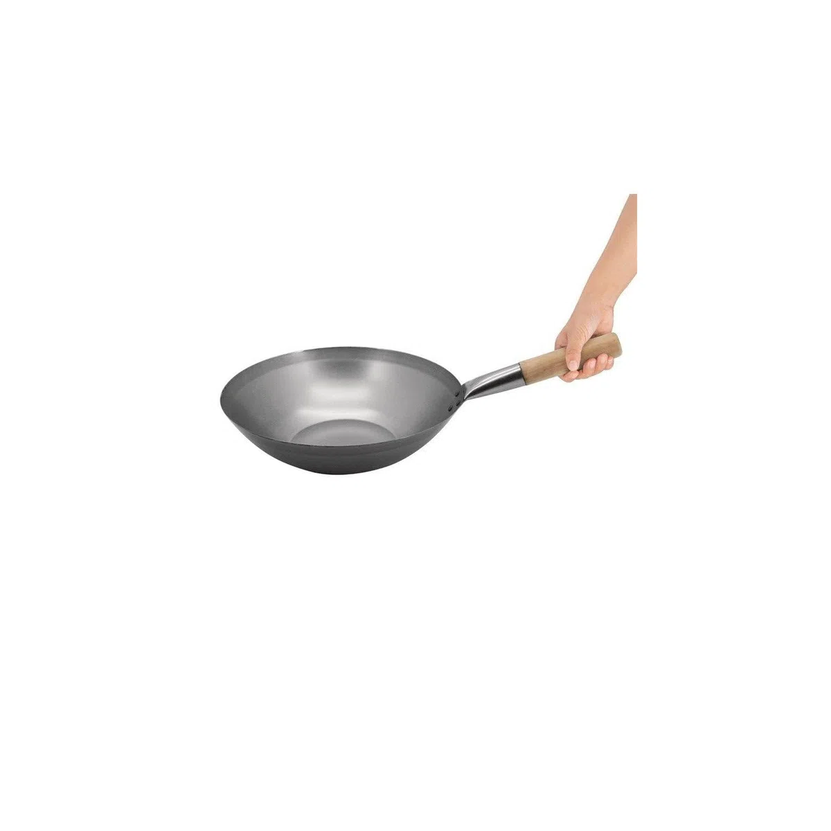 Vogue K296 WOK, fondo plano hecho de acero suave, 32,4 cm de diámetro