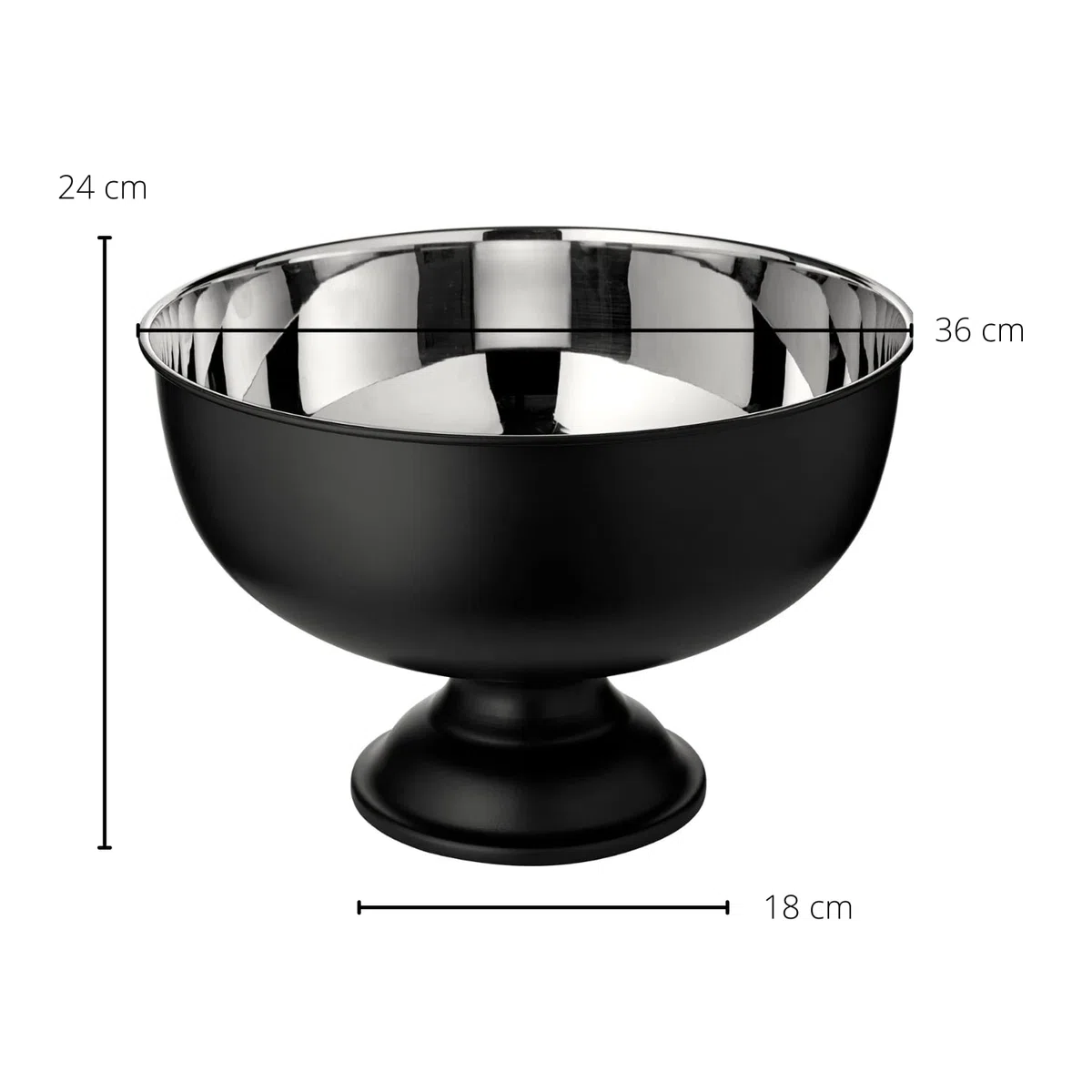 EDZARD Champanera Pearl (Ø 36 cm, H 25 cm), acero inoxidable, de doble pared, para 5 botellas – enfriador de botellas grande, enfriador de vino, cubitera grande